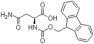 结构式 CAS# 71989-16-7, Fmoc-L-天冬酰胺; 芴甲氧羰基-L-天冬酰胺