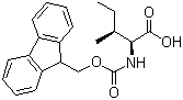 structure of CAS# 71989-23-6, Fmoc-L-Isoleucine;N-(9-Fluorenylmethoxycarbonyl)-L-isoleucine; 2-{[(9H-Fluoren-9-ylmethoxy)carbonyl]amino}-3-methylpentanoic acid; Fmoc-Ile-OH