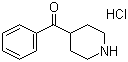 4-Benzoylpiperidine hydrochloride molecular structure (CAS 72034-25-4)