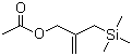structure of CAS# 72047-94-0, 2-(Trimethylsilylmethyl)allyl acetate;2-(Acetoxymethyl)allytrimethylsilane; 2-(Trimethylsilylmethyl)-2-propen-1-yl acetate