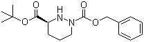 (S)-Tetrahydro-1,3(2H)-pyridazinedicarboxylic acid 3-(tert-butyl) 1-(phenylmethyl) ester molecular structure (CAS 72064-51-8)
