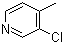 3-Chloro-4-methylpyridine molecular structure (CAS 72093-04-0)