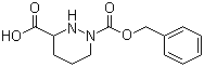 structure of CAS# 72120-54-8, 1-(Benzyloxycarbonyl)hexahydropyridazine-3-carboxylic acid;Tetrahydro-1,3(2H)-pyridazinedicarboxylic acid 1-(phenylmethyl) ester