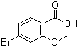 structure of CAS# 72135-36-5, 4-Bromo-2-methoxybenzoic acid