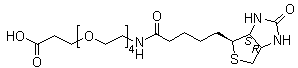 结构式 CAS# 721431-18-1, 21-[(3aS,4S,6aR)-六氢-2-氧代-1H-噻吩并[3,4-d]咪唑-4-基]-17-氧代-4,7,10,13-四氧杂-16-氮杂二十一烷酸