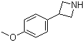 3-(4-甲氧基苯基)氮杂环丁烷分子结构 (CAS 7215-07-8)