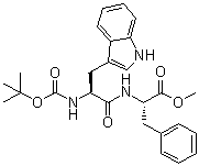 N-[N-[(1,1-Dimethylethoxy)carbonyl]-L-tryptophyl]-L-phenylalanine methyl ester molecular structure (CAS 72156-62-8)