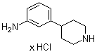 3-(4-Piperidinyl)benzenamine hydrochloride molecular structure (CAS 721958-70-9)
