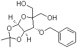 4-(Hydroxymethyl)-1,2-O-isopropylidene-3-O-benzyl-beta-L-threo-pentofuranose molecular structure (CAS 72261-44-0)