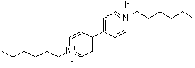 结构式 CAS# 72324-15-3, 1,1'-二己基-4,4'-联吡啶鎓二碘化物
