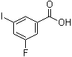 结构式 CAS# 723294-74-4, 3-氟-5-碘苯甲酸