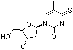 结构式 CAS# 7236-57-9, 4-硫代胸苷
