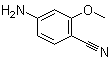 4-Cyano-3-methoxyaniline molecular structure (CAS 7251-09-4)