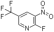 2-Fluoro-3-nitro-5-(trifluoromethyl)pyridine molecular structure (CAS 72587-16-7)