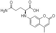 structure of CAS# 72669-53-5, N-(4-Methyl-2-oxo-2H-1-benzopyran-7-yl)-L-glutamine