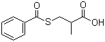 (S)-(-)-3-(Benzoylthio)-2-methylpropanoic acid molecular structure (CAS 72679-02-8)