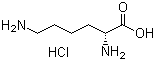 结构式 CAS# 7274-88-6, D-赖氨酸盐酸盐