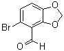 5-Bromo-1,3-benzodioxole-4-carboxaldehyde molecular structure (CAS 72744-54-8)