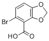 structure of CAS# 72744-56-0, 5-Bromobenzo[1,3]dioxole-4-carboxylic acid