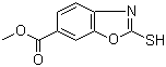 2-Mercaptobenzooxazole-6-carboxylic acid methyl ester molecular structure (CAS 72752-81-9)