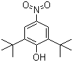 structure of CAS# 728-40-5, 2,6-Di-tert-butyl-4-nitrophenol;2,6-Bis(1,1-dimethylethyl)-4-nitrophenol; 4-Nitro-2,6-bis-(1,1-dimethylethyl)phenol; 4-Nitro-2,6-di-tert-butylphenol; BAY 28589; Bayer 28589; NSC 81682