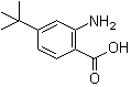 结构式 CAS# 728945-64-0, 2-氨基-4-叔丁基苯甲酸