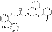 N-Benzylcarvedilol molecular structure (CAS 72955-94-3)