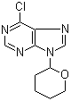 6-Chloro-9-(tetrahydro-2-pyranyl)purine molecular structure (CAS 7306-68-5)