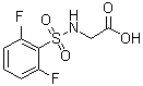 结构式 CAS# 731003-82-0, N-[(2,6-二氟苯基)磺酰基]甘氨酸