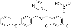 Fenticonazole nitrate molecular structure (CAS 73151-29-8)