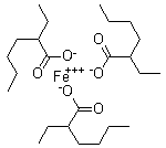 Ferric 2-ethylhexanoate molecular structure (CAS 7321-53-1)
