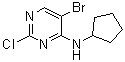 5-Bromo-2-chloro-4-(cyclopentylamino)pyrimidine molecular structure (CAS 733039-20-8)