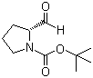 结构式 CAS# 73365-02-3, N-叔丁氧羰基-D-脯氨醛