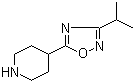 结构式 CAS# 733748-92-0, 4-(3-异丙基-1,2,4-恶二唑-5-基)哌啶