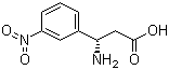 (S)-3-氨基-3-(3-硝基苯基)丙酸分子结构 (CAS 734529-57-8)