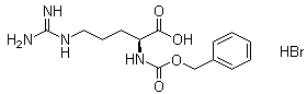 structure of CAS# 73496-41-0, N-Carbobenzyloxy-L-arginine hydrobromide;Nalpha-(Benzyloxycarbonyl)arginine hydrobromide