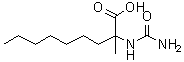 2-[(氨基羰基)氨基]-2-甲基壬酸分子结构 (CAS 7357-74-6)