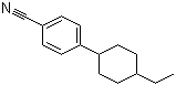 结构式 CAS# 73592-81-1, 4-(4-乙基环己基)苯腈