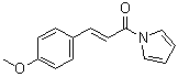 (2E)-3-(4-甲氧基苯基)-1-(1H-吡咯-1-基)-2-丙烯-1-酮分子结构 (CAS 736140-70-8)