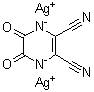 1,4,5,6-Tetrahydro-5,6-dioxo-2,3-pyrazinedicarbonitrile disilver salt (1:2) molecular structure (CAS 736144-57-3)