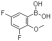 3,5-Difluoro-2-methoxyphenylboronic acid molecular structure (CAS 737000-76-9)