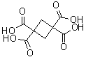 1,1,3,3-Cyclobutanetetracarboxylic acid molecular structure (CAS 7371-69-9)