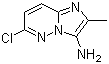 结构式 CAS# 73721-29-6, 6-氯-2-甲基咪唑并[1,2-b]哒嗪-3-胺