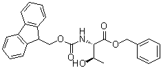 结构式 CAS# 73724-48-8, N-[芴甲氧羰基]-L-苏氨酸苄酯