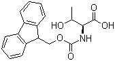 structure of CAS# 73731-37-0, Fmoc-L-threonine;2-(9H-Fluoren-9-ylmethoxycarbonylamino)-3-hydroxy-butanoic acid; Fmoc-Thr-OH