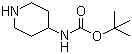 结构式 CAS# 73874-95-0, 4-叔丁氧羰基氨基哌啶