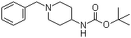 结构式 CAS# 73889-19-7, 1-苄基-4-(叔丁氧羰基氨基)哌啶