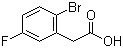 structure of CAS# 739336-26-6, 2-Bromo-5-fluorophenylacetic acid