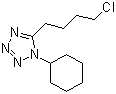 结构式 CAS# 73963-42-5, 5-(4-氯丁基)-1-环己基四氮唑; 1-环己基-5-(4-氯丁基)-四氮唑