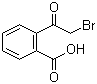 2-Bromo-1-(2-carboxyphenyl)ethanone molecular structure (CAS 7399-67-9)